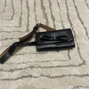 Kate Spade Black Leather Crossbody Bag NEW